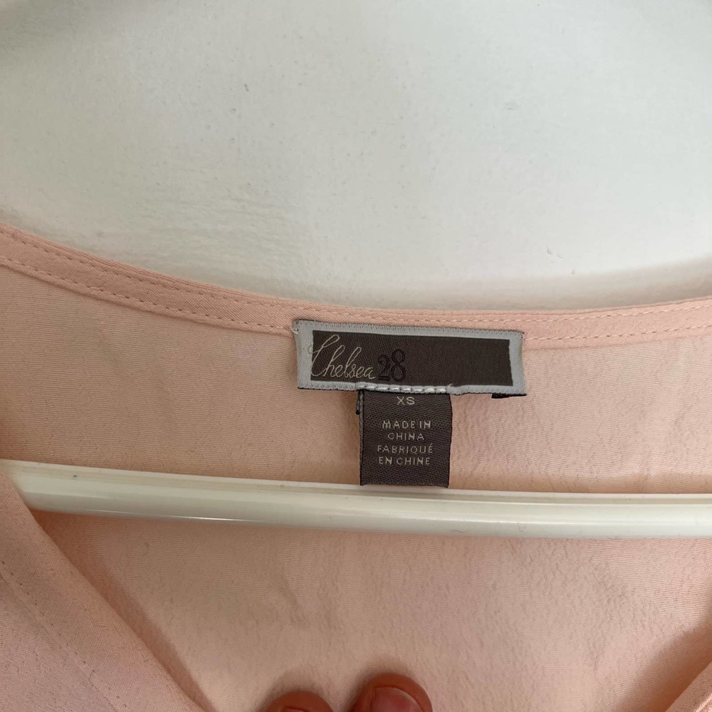 Chelsea 28 Pink flowy sleeve blouse XS - Picture 6 of 7